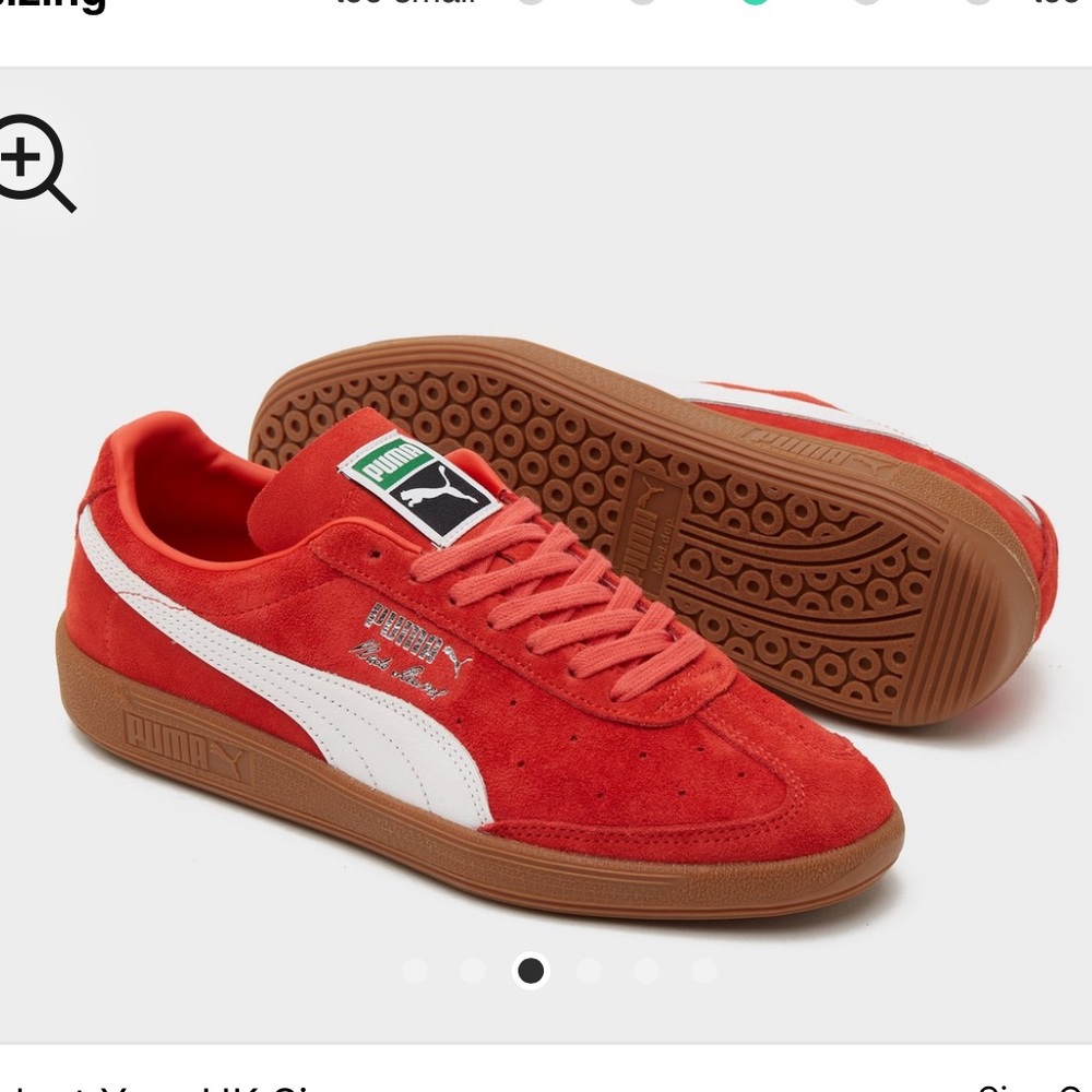 Brand new red Puma suede